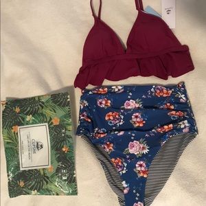 NEW! High waisted reversible Cupshe bikini.